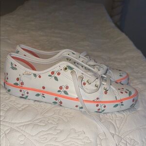 Keds Women's White Cherry Print Sneakers